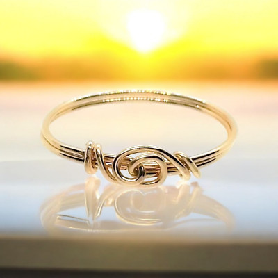 Thumb Ring or Ring Love Knot 14 K Gold Filled sizes 4 - 12