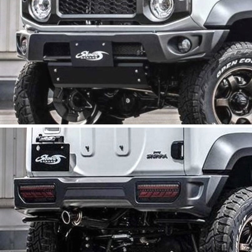 SHOWA GARAGE Front and Rear Bumpers Skid Plate set Jimny JB74 2018