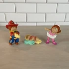 Vintage 1984 Cabbage Patch Kid Figures Lot Of 3 Mini Figurines PVC Plastic z