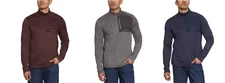 G.H. Bass Men's Quarter Zip Fleece Top