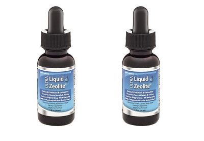 Extra Strength Liquified Zeolite Liquid Natural Detox 2-pak PURE Mind and Body +