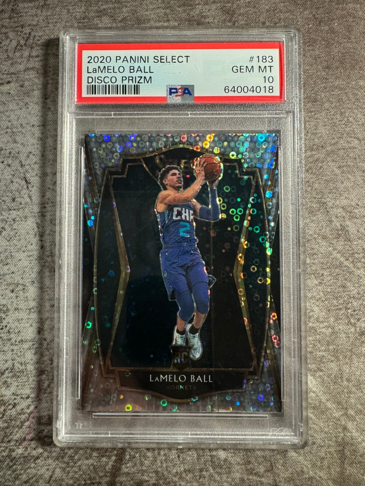 2020-21 Panini Select LaMelo Ball Rookie Disco Prizm #183 PSA 10 GEM MINT