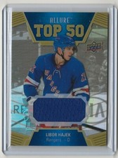 2019 2019-20 Upper Deck Allure Top 50 Jerseys #T5019 Libor Hajek New York Ranger