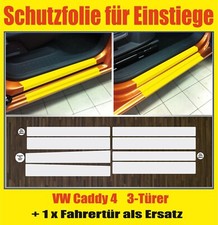 Lackschutzfolie transparent Einstiege Türen für VW Caddy 4 3-Türer ab 2015