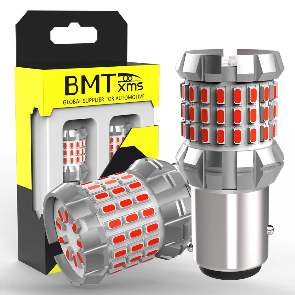 2x Luces LED de freno traseras bombillas rojas 1157 7528 2357 para Hyundai Elantra 1992-2025 Foto 2 de 4