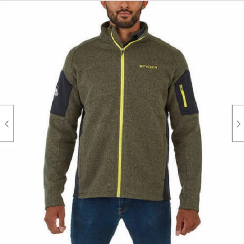 Spyder Mens Empire Full Zip Jacket, Green Yellow, Medium, NWOT | eBay