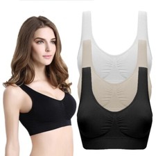 Women Sport Bras Seamless Wire Free Weight Support Tank Sports Yoga Sleep Bra