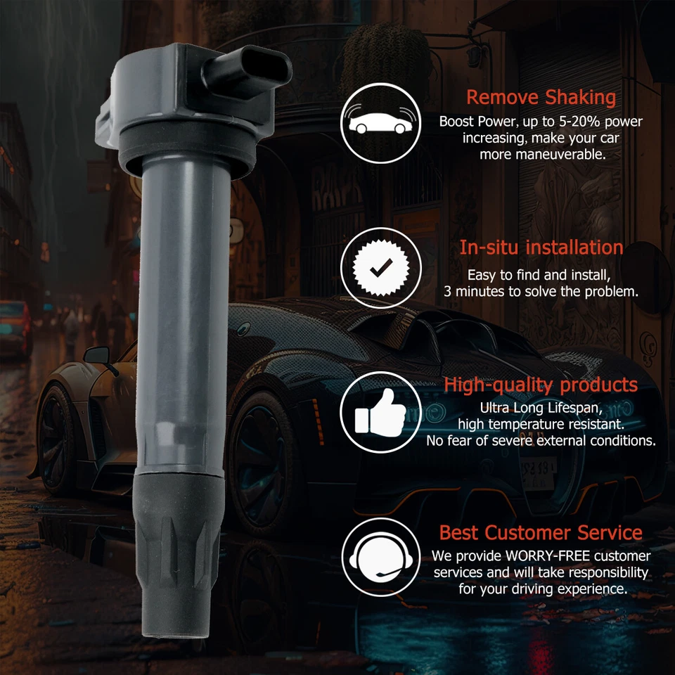 4PCS Ignition Coil+Iridium Spark Plug Set For Dodge Jeep Compass Patriot UF557 - Изображение 4 из 4