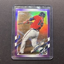 2021 Topps Chrome Update Rookie Debut Cristian Pache #USC51 Purple Refractor RC