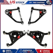 Front Upper Lower Tubular Control Arms Set For 67-69 Camaro Firebird 68-74 Nova