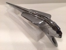 Rare Antique 1949 Pontiac Indian Chieftain Chrome Hood Ornament  #511506 OEM