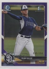 2018 Bowman Draft Chrome Purple Refractor 95/250 Sean Guilbe #BDC-144 fv8