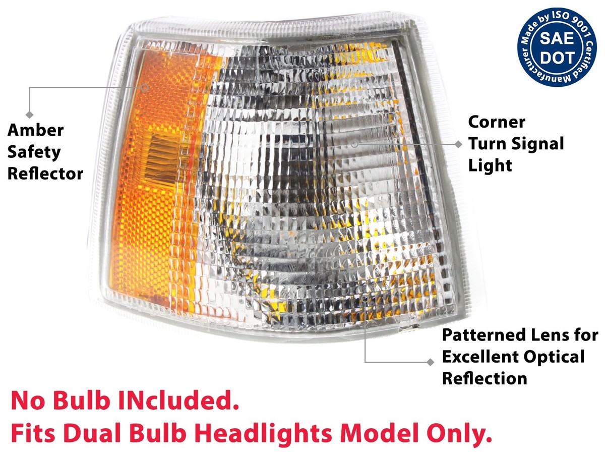 Corner Turn Signal Lights for 1993 - 1997 Volvo 850 Passenger