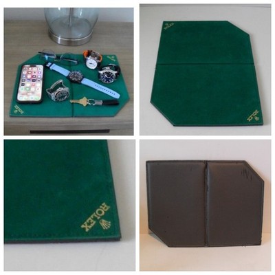 ROLEX Presentation Display Counter Tray Authentic ROLEX Boutique Green See Photo