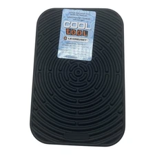 Le Creuset Black Silicone Trivet Mat Potholder Rectangular Hot Pad