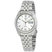 Seiko Series 5 Automatic White Dial Men's Watch SNK385K1