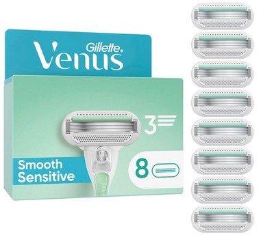 8er Pack Gillette Venus Smooth Sensitive Klingen, neu