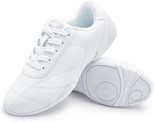 Cheer Shoes Women Leather Cheerleading Dance Sneakers