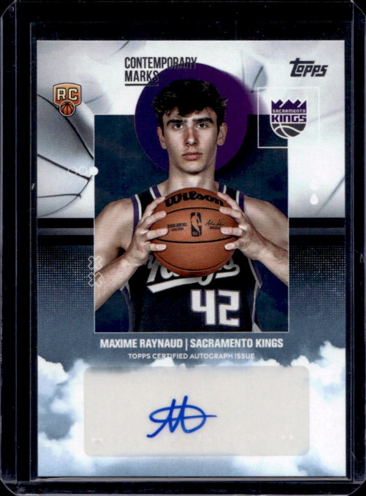 2025-26 Topps Maxime Raynaud Contemporary Marks RC Rookie Auto #CM-MR Kings