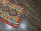 Authentic Afghan Chobi Vegetable Kilim Rug Tribal Geometric Desig Rug 2.8x4.3 Ft — photo 5