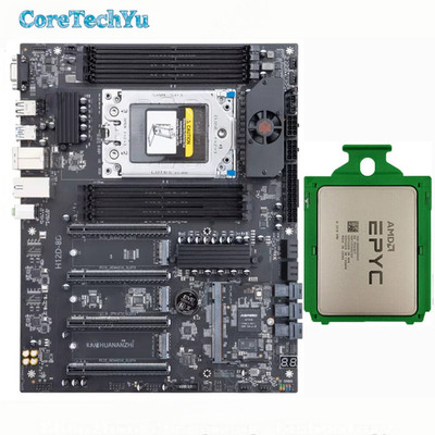 AMD EPYC 7402p+South China H12D-8D SP3 24cores 48threads 2.8GHZ motherboard+CPU-