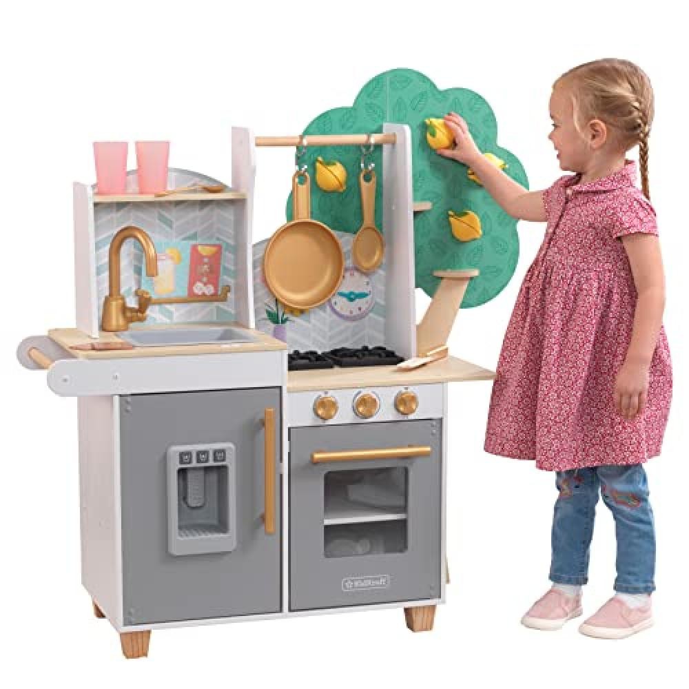 (TG. per bambini) KidKraft Cucina Giocattolo in Legno Happy Harvest per Bambini