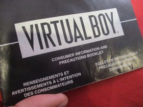 Wario Land Nintendo Virtual Boy Instruction Manual Booklet + Insert ONLY #a