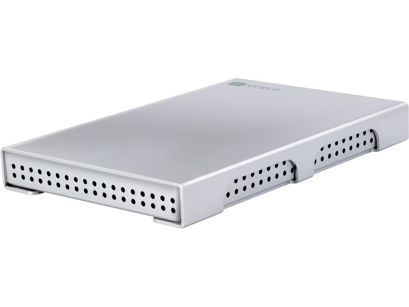 Boîtier disque dur externe 2.5 USB 3.0 Storeva AluSlim U3 en aluminium argent