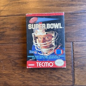 VTG NES 1991 Tecmo Super Bowl Nintendo Game with Box Dust Sleeve Japan NFL