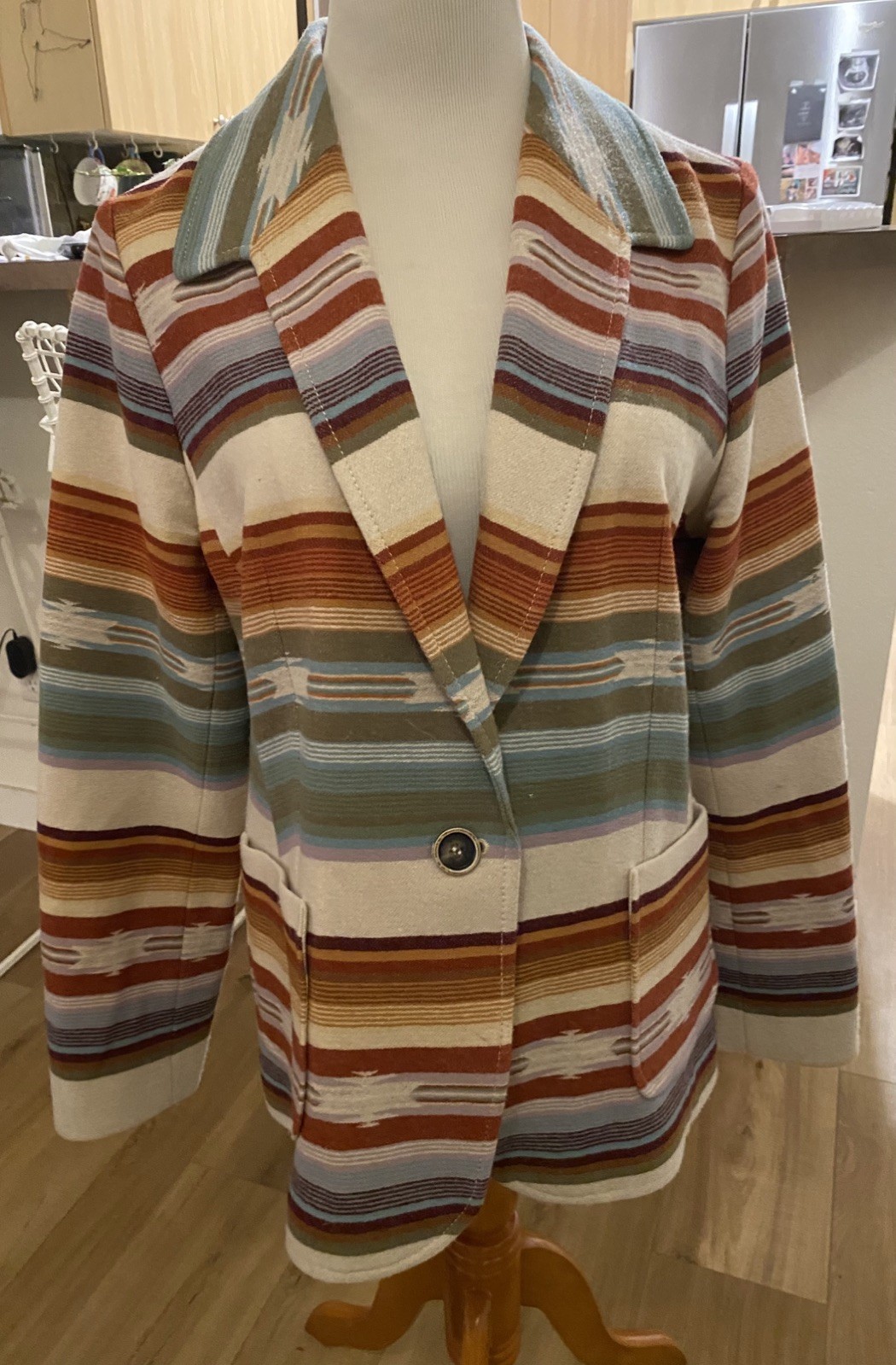 Pendleton Womens 100% Virgin Wool Southwestern Az… - image 1