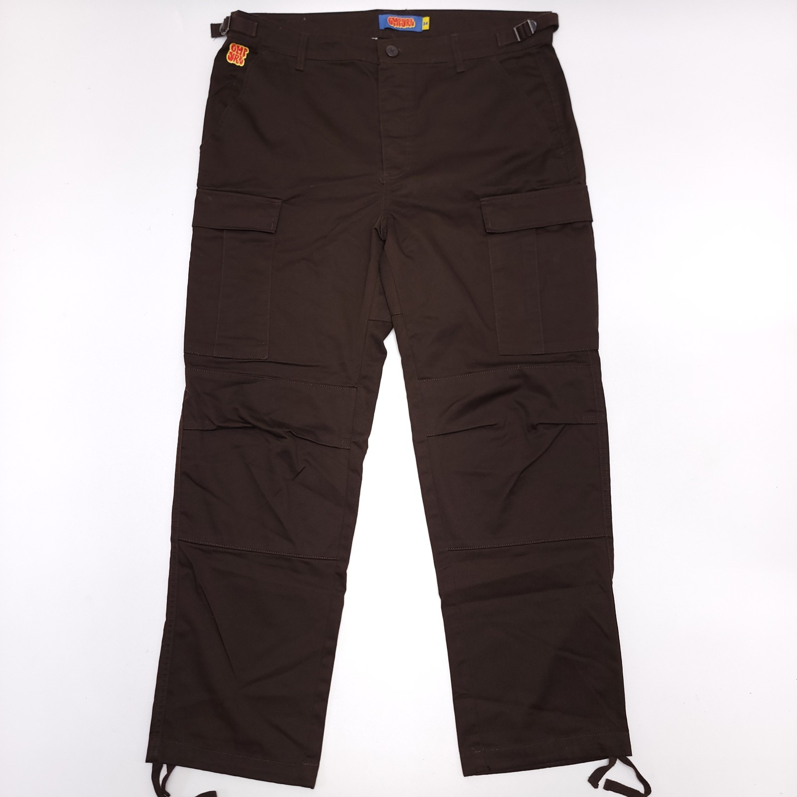 Empyre Mens 34 Cargo Pants Brown Relaxed Wide Leg Baggy Skater Measure (38x30)