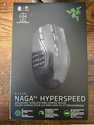 Razer Naga V2 HyperSpeed Wireless MMO Gaming Mouse NEW Factory Sealed