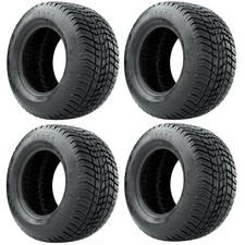 Set of 4 GTW Mamba Golf Cart Street Tires 205/50-10 18" OD Universal Fit