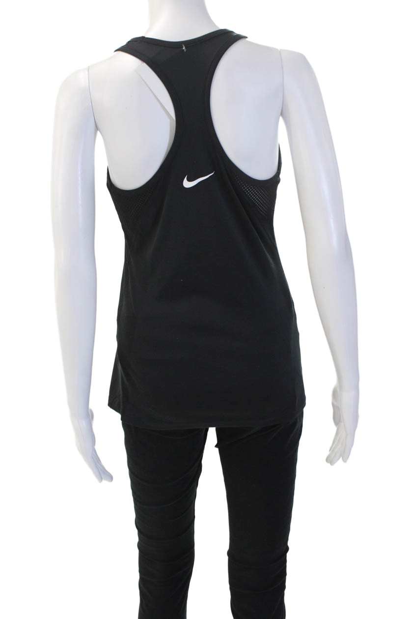 Nike Womens Basic Black Polyester Sleeveless Tank… - image 3