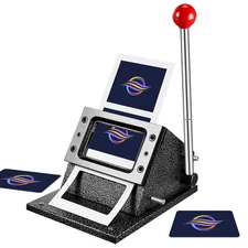 Business ID Card Cutter Die Cutter Black Manual Credit Card Imprinter Kit with 0