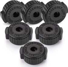 6PCS Black Plastic Cymbal Nuts 8mm Quick-set Nut for Percussion Drum Kit Quick