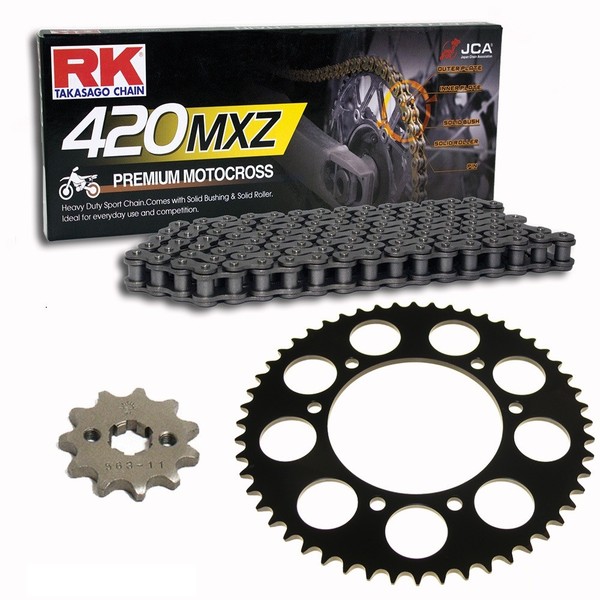 Kettensatz Peugeot XPS 50 Super Motard 04-05 Kette RK 420 MXZ 126 Offen 11/52-image