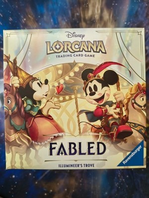 Disney Lorcana Fabled Illumineer's Trove Ravensburger Mickey Mouse Box