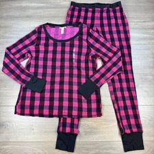 NWT Victoria's Secret Thermal Long Knit Round Neck Pajama Sleep Set Top Bottoms