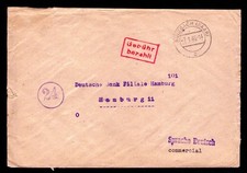 All.Bes. Brief "Geb&uuml;hr bezahlt" von SULZBACH (SAAR) nach Hamburg - 7.1.1946