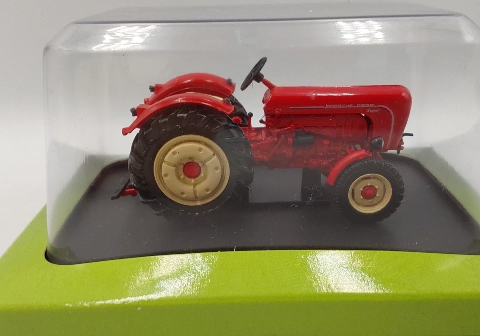 HACHETTE 1/43 1958 PORSCHE SUPER  TRACTOR RED & CREAM  NEW IN PACK - Image 4 of 4