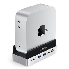 ORICO MiniDock Dock and Stand Compatibility with Mac mini M4, 10-in-1 Aluminu...