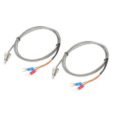 Temperature Sensor 2pcs M8 Thermocouple J Type 3.3ft 0 to 750°C(32 to 1382°F)