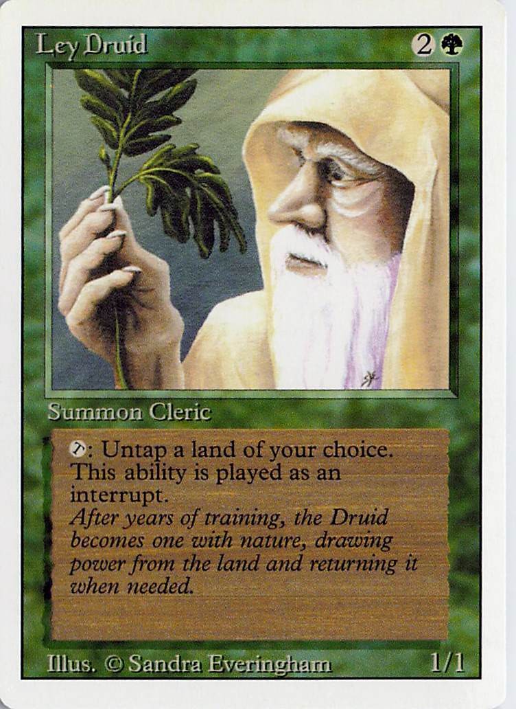 Ley Druid Uncommon Revised Edition Magic: The Gathering Near Mint