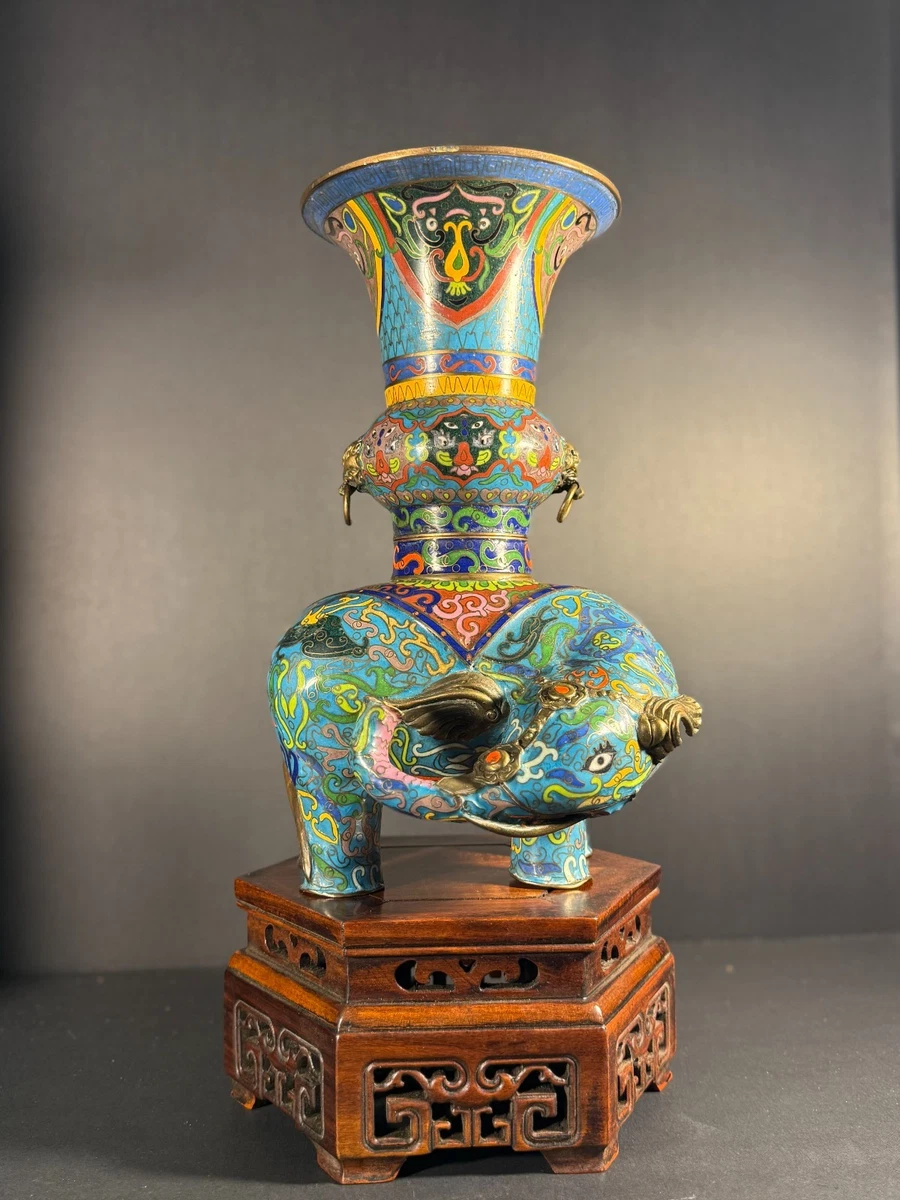 中国の古い花瓶 中国景泰蓝印第安纳中国古董花瓶| eBay