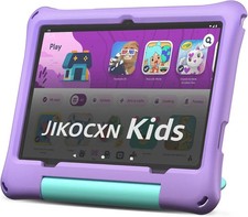 Kids Tablet 10 Inch Android 16 24GB RAM 64GB ROM Purple C3 JIKOCXN Octa-Core