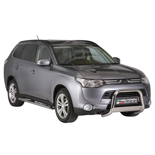 Edelstahl Seitenschweller Schwellerrohre FüR Mitsubishi Outlander 2013-2021 Grau-image