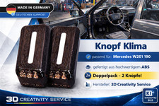 2 x Knopf Griff Regler Heizung Lüftung Klima passt an W201 190E wie A2018310217