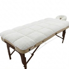 31  x 72  Premium Fleece Massage Bed Topper Set, Quilted Massage Tabl