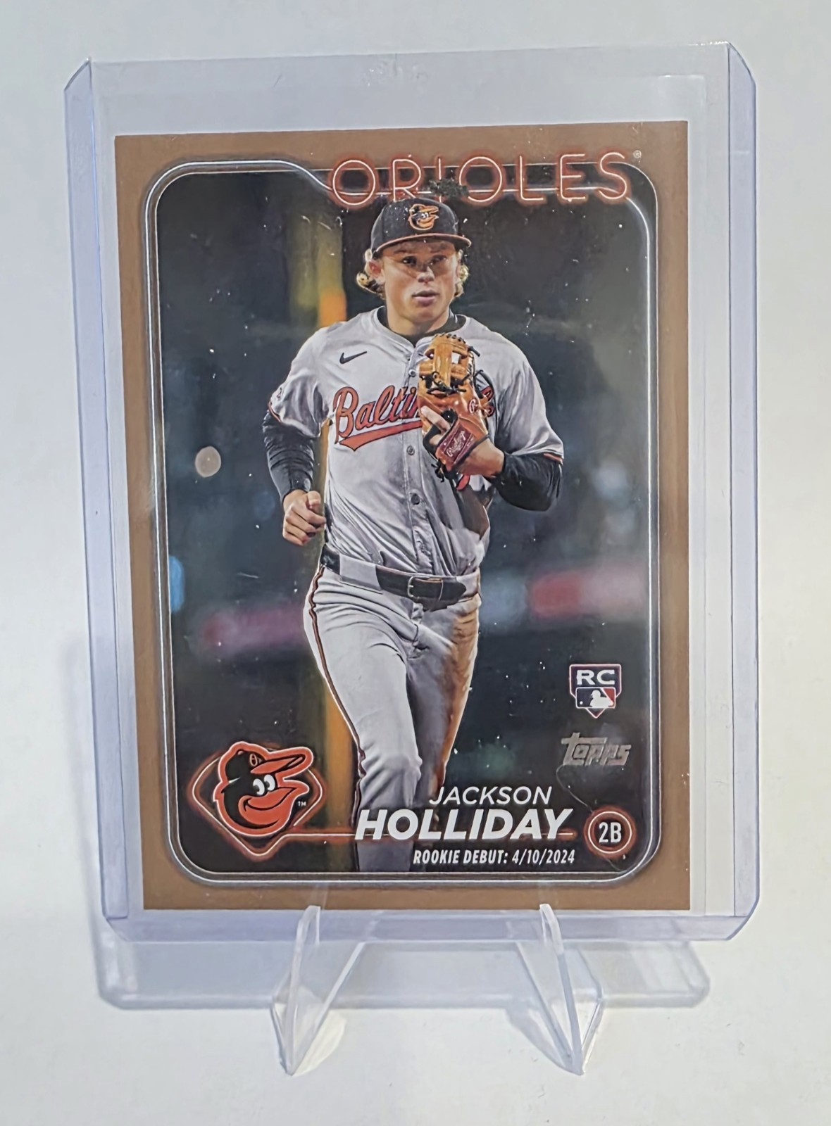 2024 Topps Update Series - Rookie Debut Jackson Holliday #US97 Gold /2024 (RC)